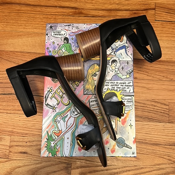 EUC Jeffrey Campbell for Anthro Issa Bit Heels Black SZ 8.5 - Picture 4 of 15